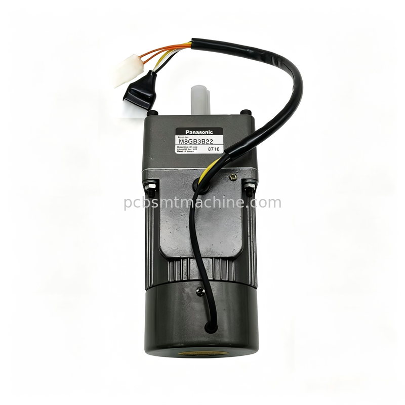 Panasonic M8GB3B22 Geared Motor with 3:1 Parallel Shaft and 25W Rated Power for Plug-and-Play Installation in Nachime SMT Printers Ο κινητήρας είναι σχεδιασμένος για την εγκατάσταση σε συσκευές που χρησιμοποιούνται για την επεξεργασία ηλεκτρονικών εκτυπωτών.