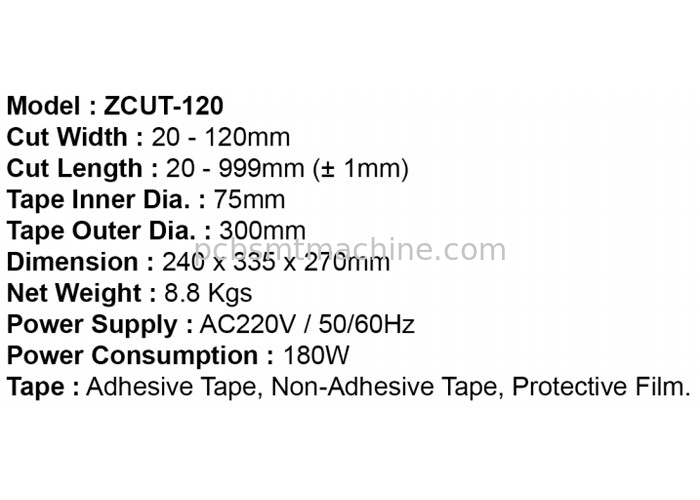 Zcut-120 βαρέων καθηκόντων αυτόματη μηχανή διανομέων ταινιών για XL κολλητικές ταινίες μεγέθους