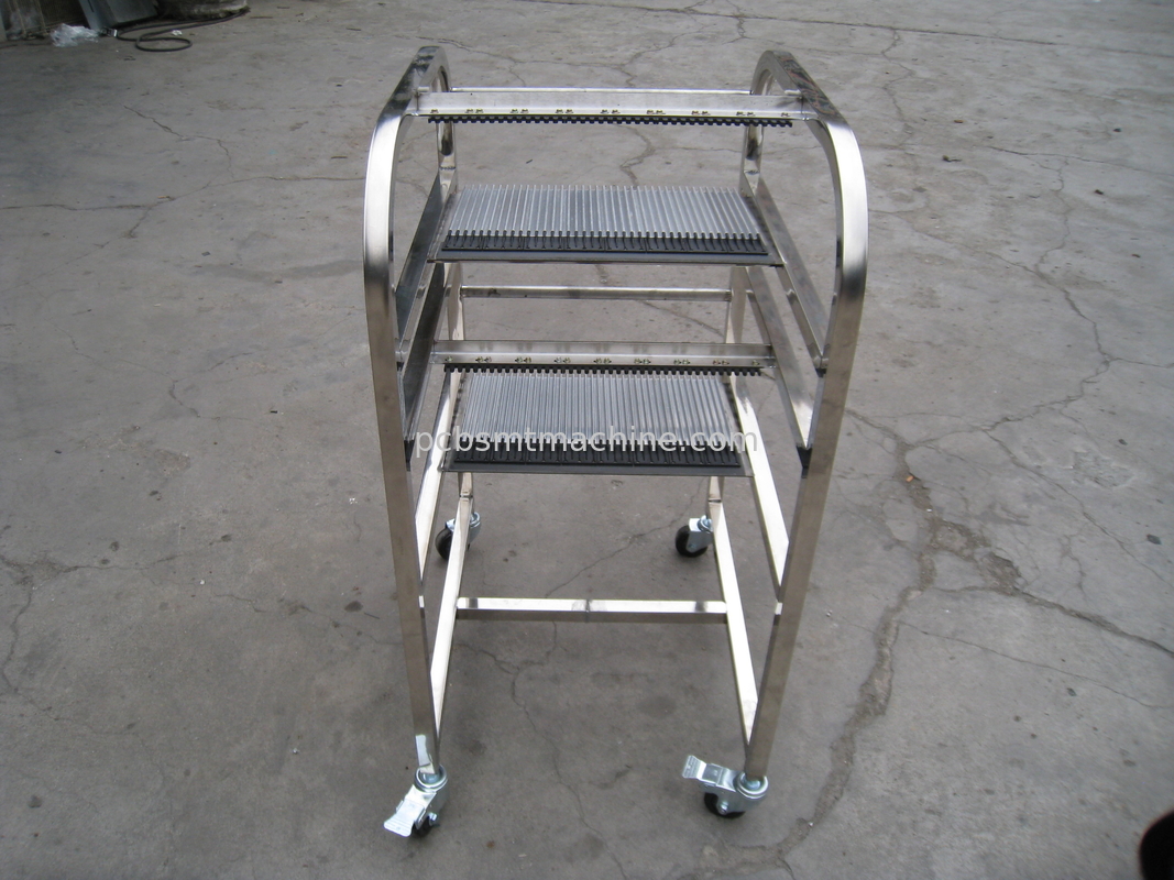 Ανθεκτικό ανοξείδωτο Siemens Χ L600*W700*H1180MM κάρρο τροφοδοτών ΣΕΙΡΆΣ που σχεδιάζεται με 2 στρώματα και 40 αυλακώσεις